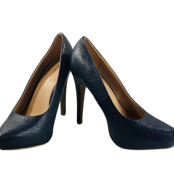 NW/OT Navy Lizard 4.5” Heel BCBGeneration Penni Lofty‎ Platform, Stiletto - Picture 8 of 10
